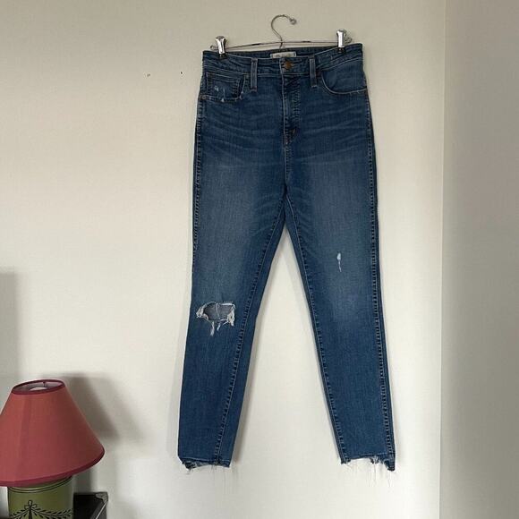 Madewell Curvy High-Rise Skinny Jeans: Drop Step-Hem Edition - Picture 2 of 10